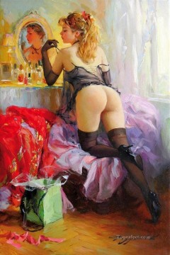 Impressionist Nude Painting - Pretty Woman KR 013 Impressionist nude
